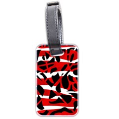 Red Chaos Luggage Tags (two Sides)