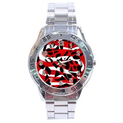 Red Chaos Stainless Steel Analogue Watch