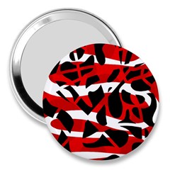 Red Chaos 3  Handbag Mirrors