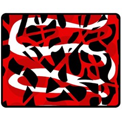 Red Chaos Double Sided Fleece Blanket (medium) 