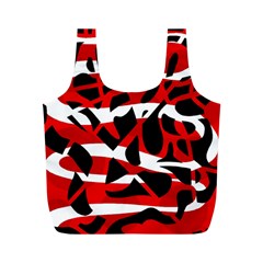 Red Chaos Full Print Recycle Bags (m) 