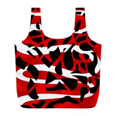 Red Chaos Full Print Recycle Bags (l) 