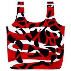 Red Chaos Full Print Recycle Bags (l) 