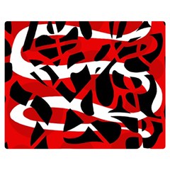 Red Chaos Double Sided Flano Blanket (medium) 