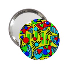 Colorful Chaos 2 25  Handbag Mirrors