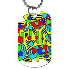 Colorful Chaos Dog Tag (two Sides)