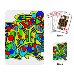 Colorful Chaos Playing Card