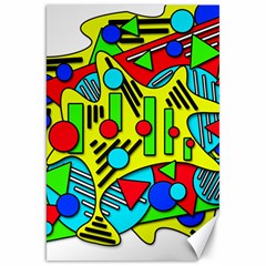 Colorful Chaos Canvas 20  X 30  