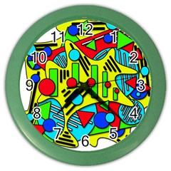 Colorful Chaos Color Wall Clocks