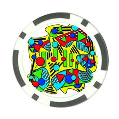 Colorful Chaos Poker Chip Card Guards