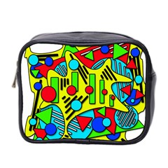 Colorful Chaos Mini Toiletries Bag 2-side by Valentinaart