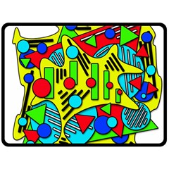 Colorful Chaos Fleece Blanket (large) 