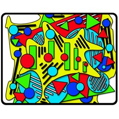 Colorful Chaos Fleece Blanket (medium) 