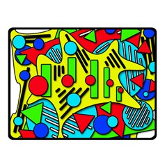 Colorful Chaos Fleece Blanket (small)