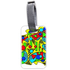 Colorful Chaos Luggage Tags (two Sides)