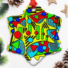 Colorful Chaos Ornament (snowflake) 