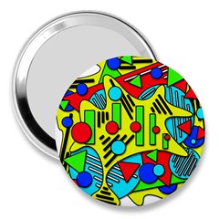 Colorful Chaos 3  Handbag Mirrors