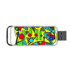 Colorful Chaos Portable Usb Flash (one Side)