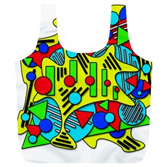 Colorful Chaos Full Print Recycle Bags (l) 