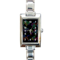 Decorative Fish Rectangle Italian Charm Watch