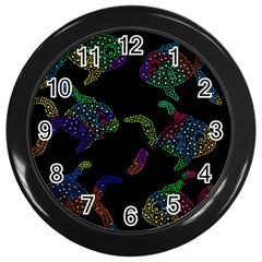 Decorative Fish Wall Clocks (black)