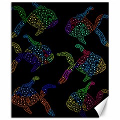 Decorative Fish Canvas 8  X 10 