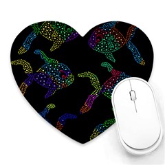 Decorative Fish Heart Mousepads by Valentinaart