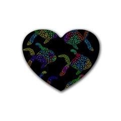 Decorative Fish Rubber Coaster (heart) 