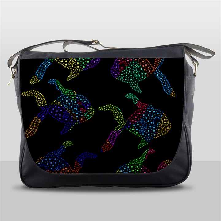 Decorative fish Messenger Bags