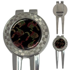 Decorative Fish Pattern 3-in-1 Golf Divots