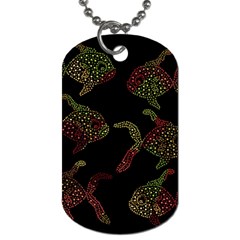 Decorative Fish Pattern Dog Tag (one Side)