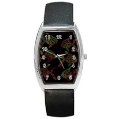 Decorative Fish Pattern Barrel Style Metal Watch