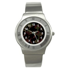 Decorative Fish Pattern Stainless Steel Watch