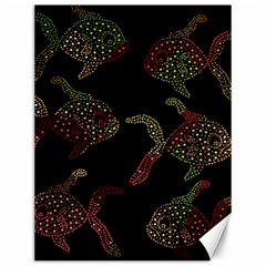 Decorative Fish Pattern Canvas 12  X 16  