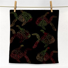 Decorative Fish Pattern Face Towel