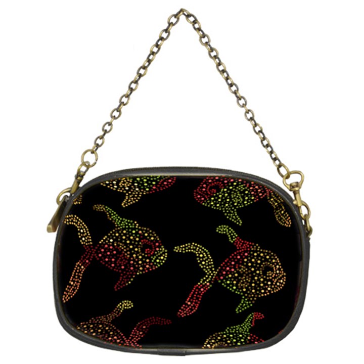 Decorative fish pattern Chain Purses (Two Sides) 