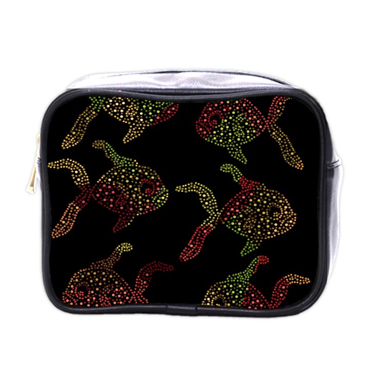 Decorative fish pattern Mini Toiletries Bags