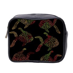 Decorative Fish Pattern Mini Toiletries Bag 2-side by Valentinaart