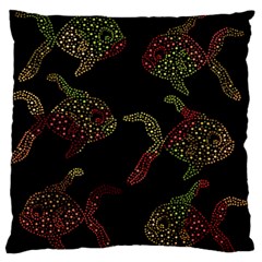 Decorative Fish Pattern Large Cushion Case (two Sides)