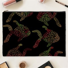 Decorative Fish Pattern Cosmetic Bag (xxxl)  by Valentinaart