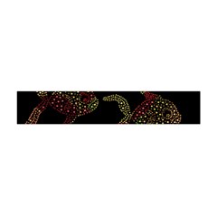 Decorative Fish Pattern Flano Scarf (mini)