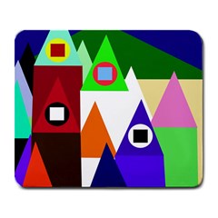 Colorful Houses  Large Mousepads