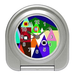 Colorful Houses  Travel Alarm Clocks