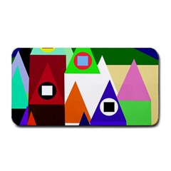 Colorful Houses  Medium Bar Mats