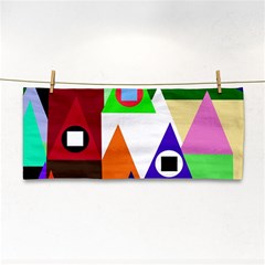 Colorful Houses  Hand Towel