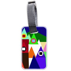 Colorful Houses  Luggage Tags (two Sides)