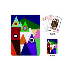 Colorful Houses  Playing Cards (mini)  by Valentinaart