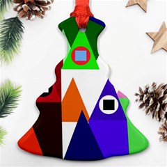 Colorful Houses  Ornament (christmas Tree)