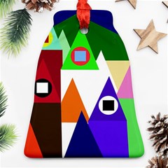 Colorful Houses  Bell Ornament (2 Sides)