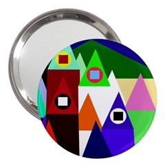 Colorful Houses  3  Handbag Mirrors